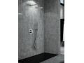 Built-in shower, mixer, round rain cover  25 cm - TALAVERA BRUSHED NICKEL 