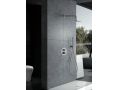 Built-in shower, thermostatic and rain shower head  25 cm - TALAVERA BRUSHED NICKEL 