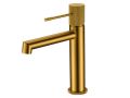 Design washbasin tap, mixer, height 200 and 322 mm - TALAVERA BRUSHED GOLD