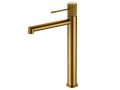 Design washbasin tap, mixer, height 200 and 322 mm - TALAVERA BRUSHED GOLD
