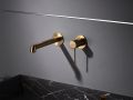 Recessed wall-mounted faucet, single lever, length 194 mm - TALAVERA BRUSHED GOLD 