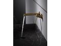 Recessed wall-mounted faucet, single lever, length 194 mm - TALAVERA BRUSHED GOLD 