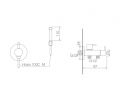 Faucet shower wc, mixer - MAJORQUE CHROME