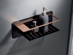 Holder for soaps and shower bottles - GANDIA BLACK OR ROSE