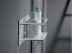 Holder for soaps and shower bottles - GANDIA WHITE