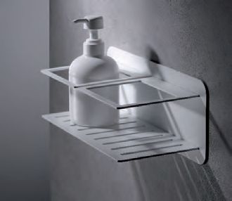 Holder for soaps and shower bottles - BILBAO WHITE