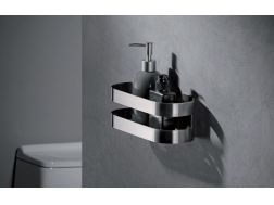 Holder for soaps and shower bottles - VALENCE CHROME