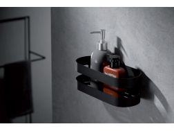 Holder for soaps and shower bottles - VALENCE BLACK