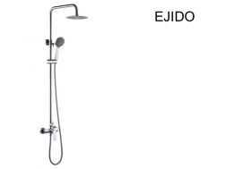 Design Shower column, Mixer Tap, Round ø 20 cm - EJIDO CHROME