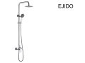 Design Shower column, Mixer Tap, Round  20 cm - EJIDO BLACK