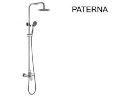 Design Shower column, Mixer Tap, Round ø 20 cm - PATERNA CHROME