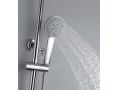 Design Shower column, Mixer Tap, Round  20 cm - PATERNA CHROME