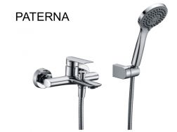 Bathtub mixer with shower, thermostatic - PATERNA CHROME