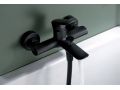 Bathtub mixer with shower, thermostatic - PATERNA BLACK