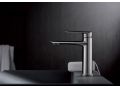 Design washbasin tap, mixer, height 159 and 267 mm - PATERNA nickel bross