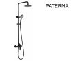 Design Shower column, Mixer Tap, Round  20 cm - PATERNA NICKEL BROSS