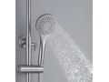 Design Shower column, Mixer Tap, Round  20 cm - PATERNA NICKEL BROSS