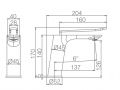 Mixer tap, height 170 or 280 mm - RIOJA BLACK