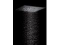 Built-in shower, mixer tap and ceiling light with waterfall, rain and micro rain - SANTANDER BLACK