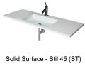 Designer washbasin, 120 x 50 cm, in Solid-Surface mineral resin - STIL 45