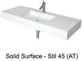 Designer washbasin, 120 x 50 cm, in Solid-Surface mineral resin - STIL 45