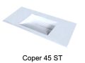 Designer washbasin, 120 x 50 cm, in Solid-Surface mineral resin - COPER 45