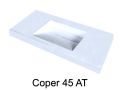 Designer washbasin, 120 x 50 cm, in Solid-Surface mineral resin - COPER 45