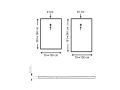 Corian shower tray, extra flat - PLATOS CORIAN