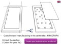 Shower tray, discrete drainage - DISCRET CORIAN 