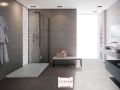 Shower tray, discrete drainage - DISCRET CORIAN 