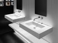 Washbasin, 50 x 100 cm, in Corian  - CUADRO 50