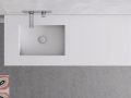 Washbasin, 50 x 100 cm, in Corian  - CUADRO 50