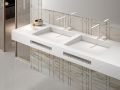 Vanity top, channel 50 x 100 cm, in Corian� - CANAL 50
