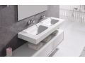 Postformed vanity top, 50 x 120 cm, in Corian  - FORMADO 50