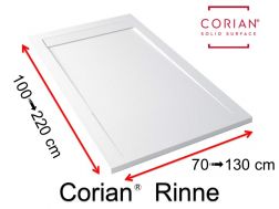 Shower tray, drain - CORIAN ® RINNE XL