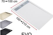 Shower tray, drain, in mineral resin - EVO