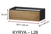 One drawer, height 32 cm, vanity unit - KYRYA L26