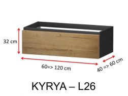 One drawer, height 32 cm, vanity unit - KYRYA L26