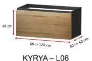 One drawer, height 48 cm, vanity unit - KYRYA L06