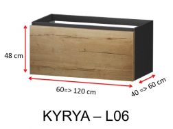 One drawer, height 48 cm, vanity unit - KYRYA L06