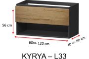 A drawer and a niche, height 56 cm, vanity unit - KYRYA L33