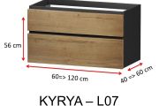 Two Drawers, height 56 cm, vanity unit - KYRYA L07