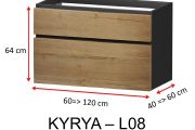 Two Drawers, height 64 cm, vanity unit - KYRYA L08