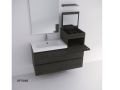 Vanity unit __plus__ washbasin __plus__ mirror - VALENCIA 2T