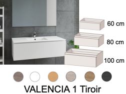 Vanity unit __plus__ washbasin __plus__ mirror - VALENCIA 1T