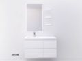 Furniture set 4 drawers 100 - 120 - 140 cm __plus__ left basin __plus__ mirror - VALENCIA 4T