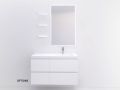 Vanity unit with double basins 120 - 140 cm __plus__ 4 drawers __plus__ mirror - VALENCIA 2V