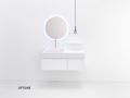 Vanity unit __plus__ washbasin __plus__ mirror - VALENCIA CUADRADO �