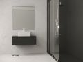 Vanity unit with 2 drawers 100 - 120 - 140 cm __plus__ countertop washbasin __plus__ mirror - VALENCIA REDONDO-2