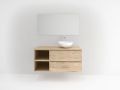 Furniture set 120 - 140 cm - 2 drawers __plus__ 2 niches __plus__ countertop washbasin __plus__ mirror - VALENCIA REDONDO 4